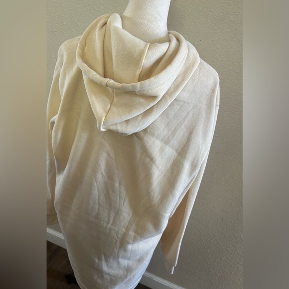 Cali 1850 women’s Cream Hoodie with 'Good Vibes' Print size XL NWT - Picture 4 of 6